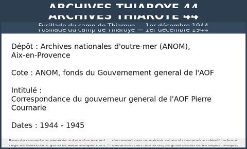 Original Document numérique not accessible