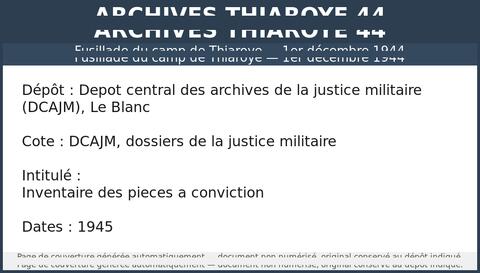 Original Document numérique not accessible