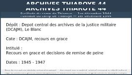 Recours en grace et decisions de remise de peine